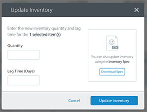 walmart update inventory